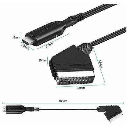 SCART to HDMI Converter for HDTV/DVD/Set-Top Box/PS3 V1263-JX-3392