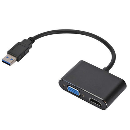 USB-C to HDMI/VGA Dual Monitor Adapter Plug & Play V1263-JX-3396