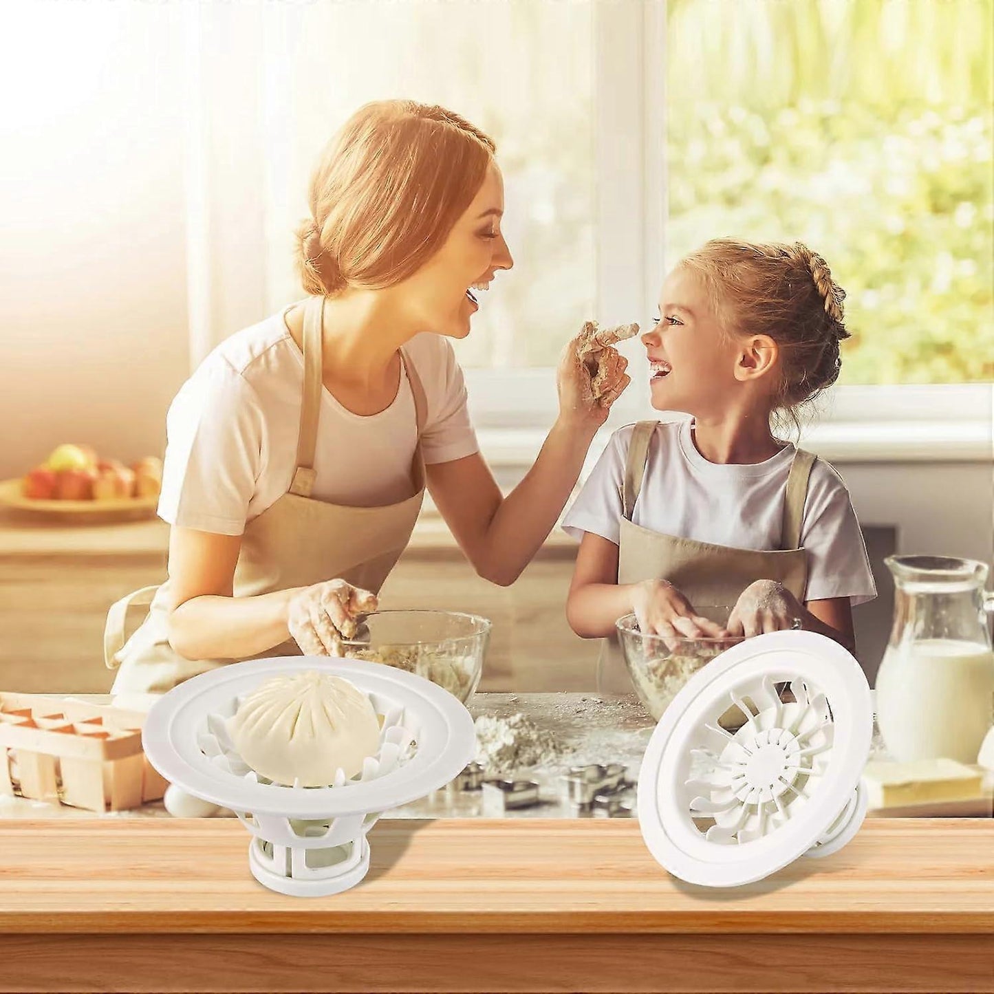 7" Baozi & Dumpling Maker Mold for Home Kitchen V1263-JX-3402