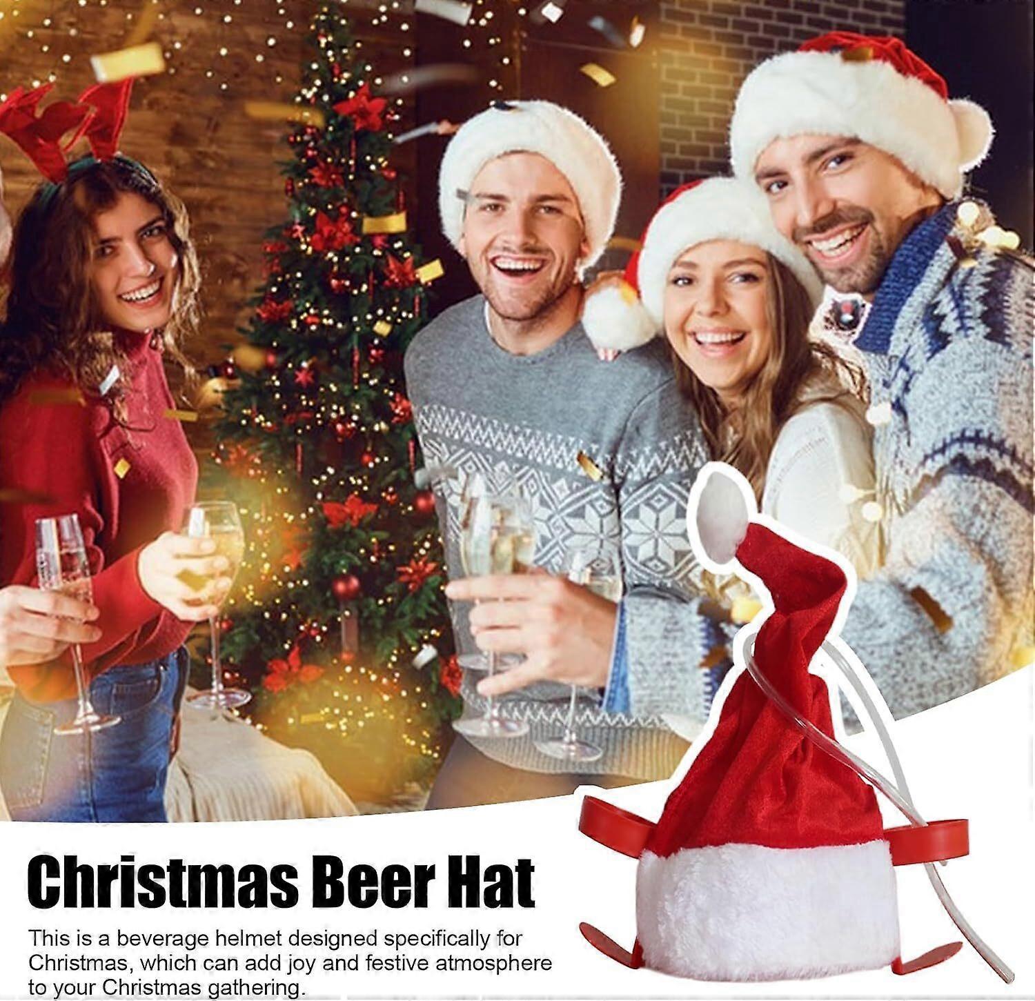 Adjustable Drinking Helmet Can Holder - Beer Hat V1263-JX-3407