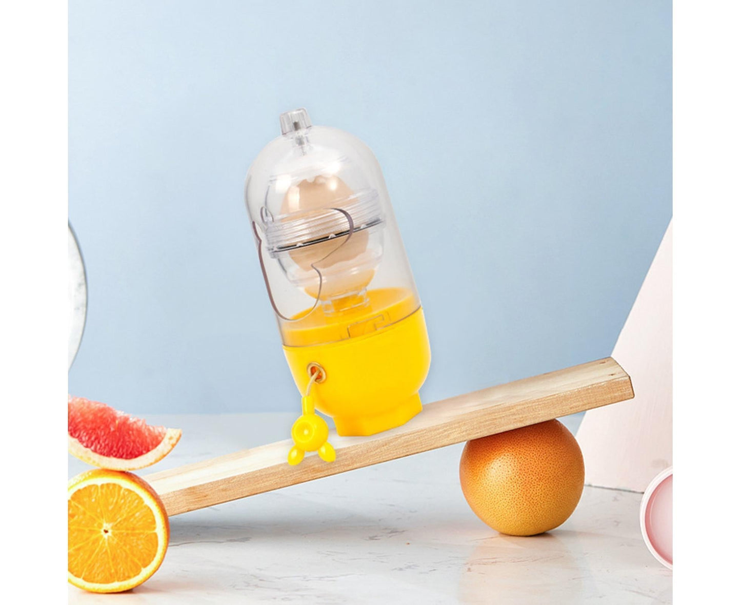 Egg Shaker Reusable Manual Blender Kitchen Tools-Yellow V1263-JX-341