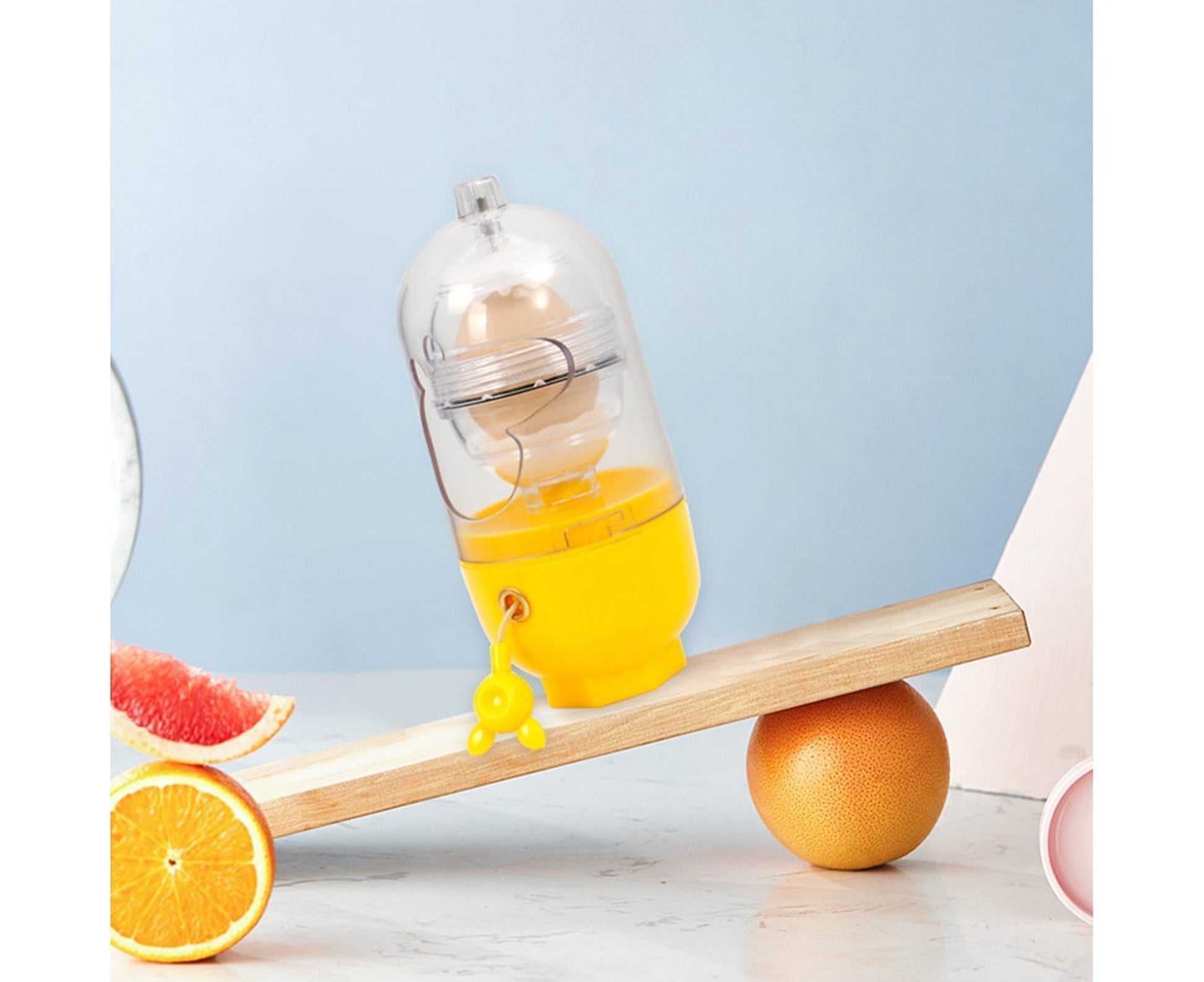 Egg Shaker Reusable Manual Blender Kitchen Tools-Yellow V1263-JX-341