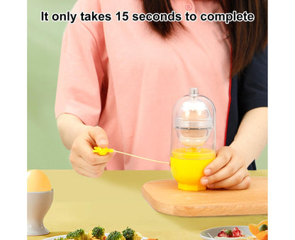 Egg Shaker Reusable Manual Blender Kitchen Tools-Yellow V1263-JX-341