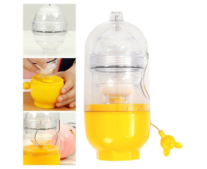 Egg Shaker Reusable Manual Blender Kitchen Tools-Yellow V1263-JX-341