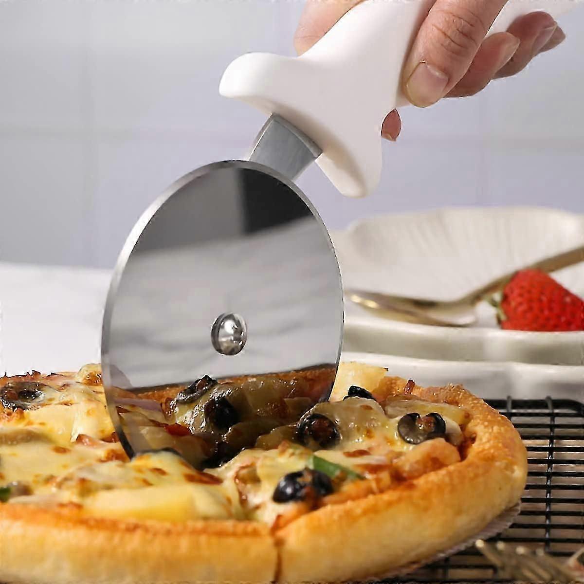 Stainless Steel Pizza Cutter with Non-Slip Handle V1263-JX-3413