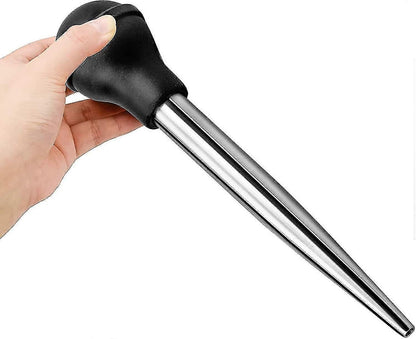 4pcs Stainless Steel Turkey Baster Syringe for Cooking V1263-JX-3418