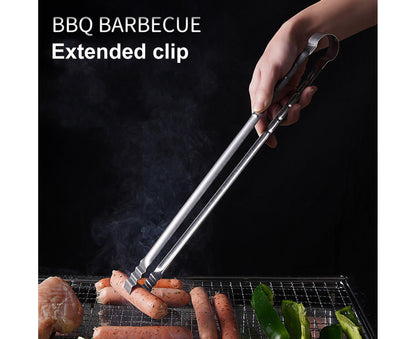 Barbecue Clip Heat Resistant Stainless Steel Food Clip-L V1263-JX-342