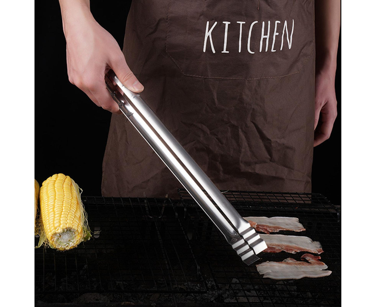 Barbecue Clip Heat Resistant Stainless Steel Food Clip-L V1263-JX-342