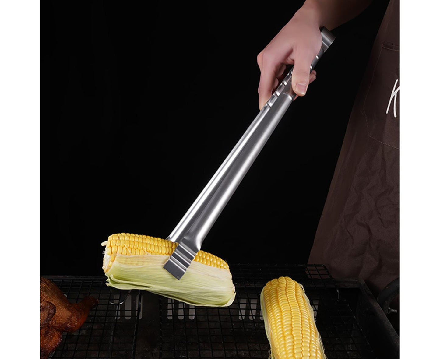 Barbecue Clip Heat Resistant Stainless Steel Food Clip-L V1263-JX-342