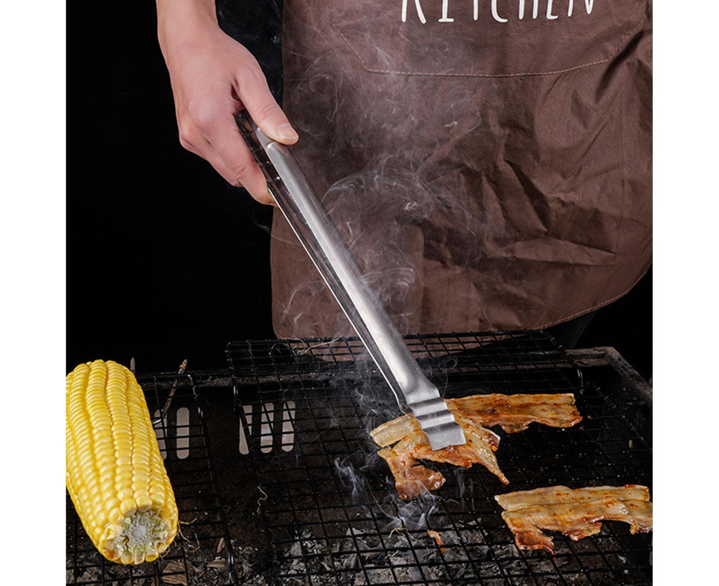 Barbecue Clip Heat Resistant Stainless Steel Food Clip-L V1263-JX-342