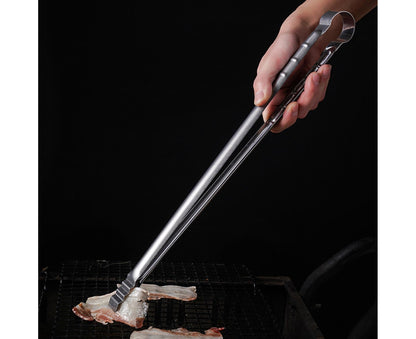 Barbecue Clip Heat Resistant Stainless Steel Food Clip-L V1263-JX-342