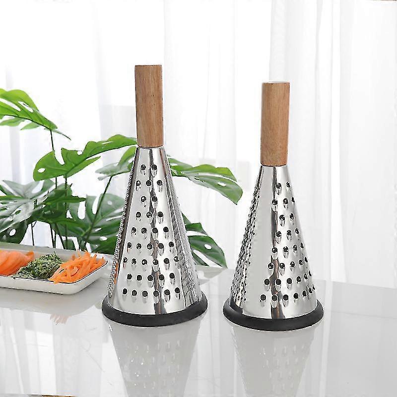 Manual Food Processor - Grater, Grinder & Slicer with Wooden Handle 27cm V1263-JX-3423