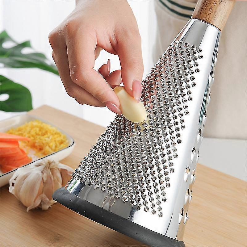 Manual Food Processor - Grater, Grinder & Slicer with Wooden Handle 27cm V1263-JX-3423