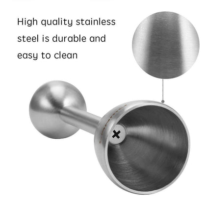 Stainless Steel Egg Topper & Cutter - 13.2 x 3.6 cm V1263-JX-3425