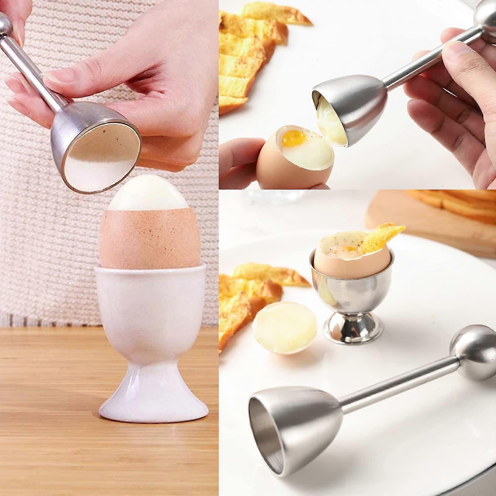 Stainless Steel Egg Topper & Cutter - 13.2 x 3.6 cm V1263-JX-3425