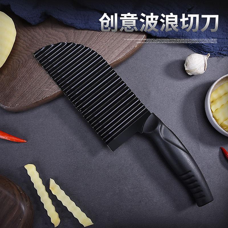 Stainless Steel Wave French Fries Cutter & Potato Slicer V1263-JX-3427