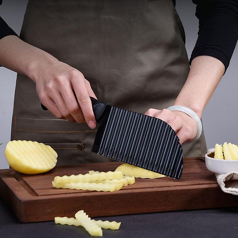Stainless Steel Wave French Fries Cutter & Potato Slicer V1263-JX-3427