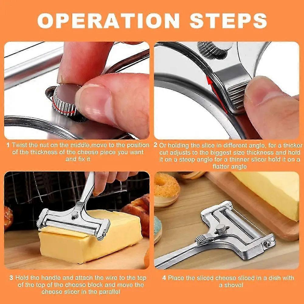 Adjustable Stainless Steel Cheese & Butter Slicer V1263-JX-3429