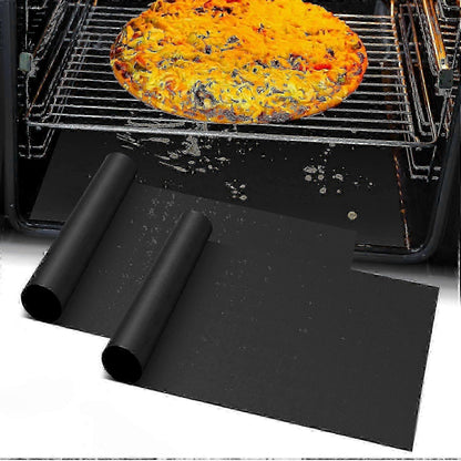 2-Pack Heavy-Duty Oven Mat - Reusable Teflon Stovetop & Grill Protector V1263-JX-3436