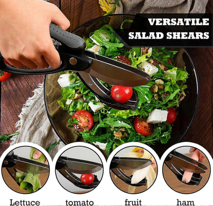 Salad Chopper with Double Blades - Lettuce Scissors for Chopped Salad V1263-JX-3437