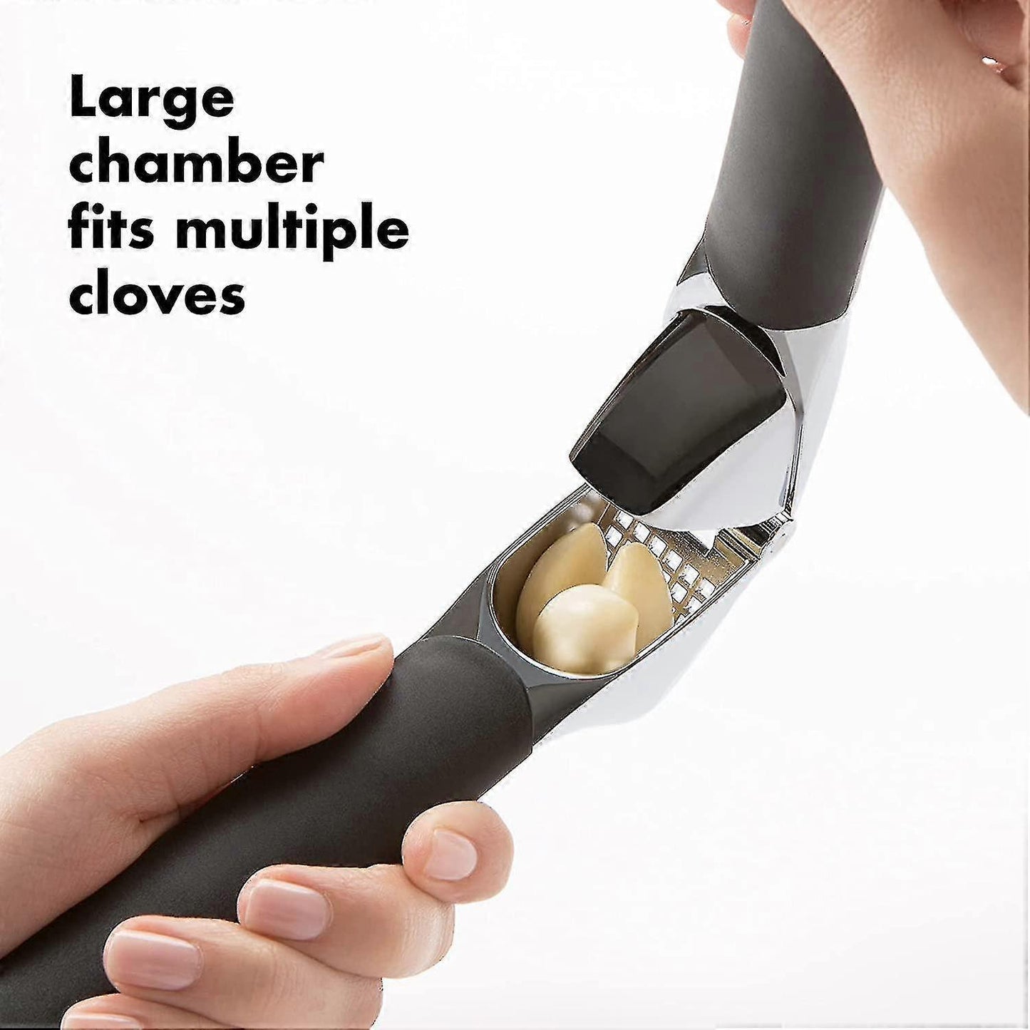 Easy-to-Use Garlic Press - Good Grips Kitchen Tool for Crushing Garlic V1263-JX-3439