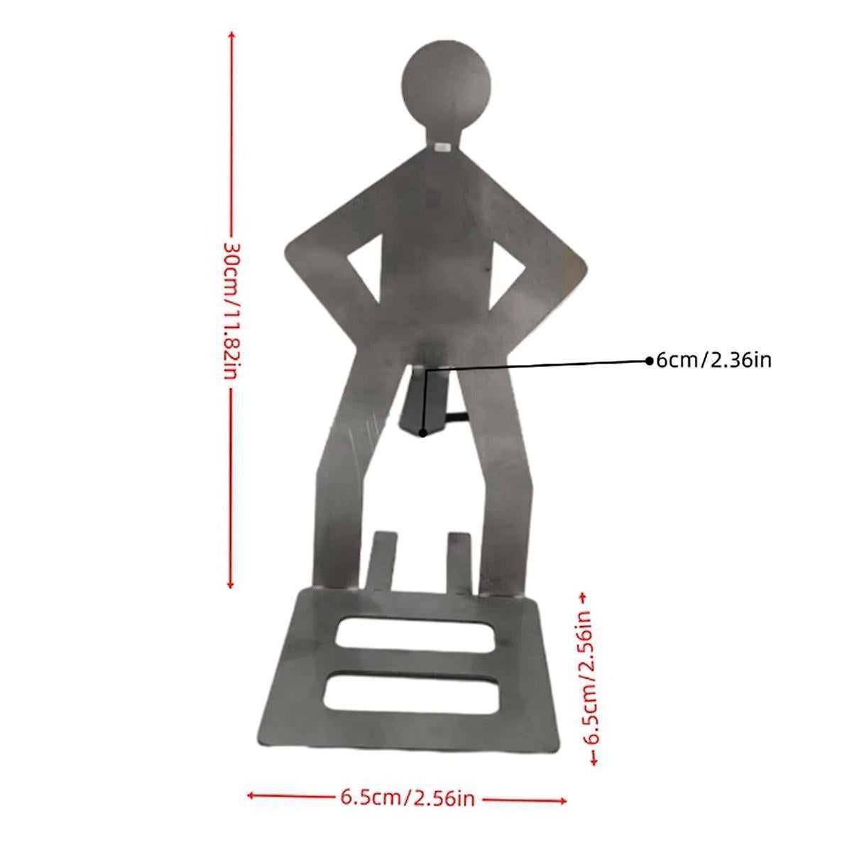 4PCS Funny BBQ Sausage Stand Holder - Portable Stainless Steel Roaster Rack V1263-JX-3440