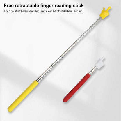 Retractable Teacher Pointer - Stainless Steel Telescopic Rod with Non-Slip Handle V1263-JX-3442