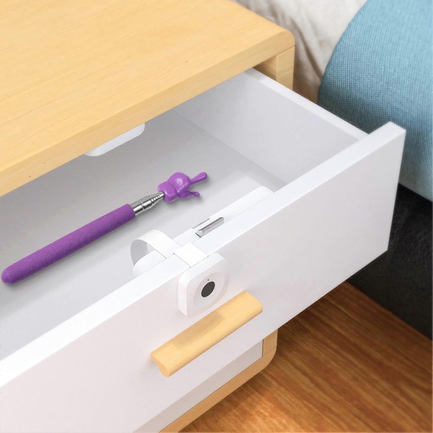 Retractable Teacher Pointer - Stainless Steel Telescopic Rod with Non-Slip Handle V1263-JX-3442