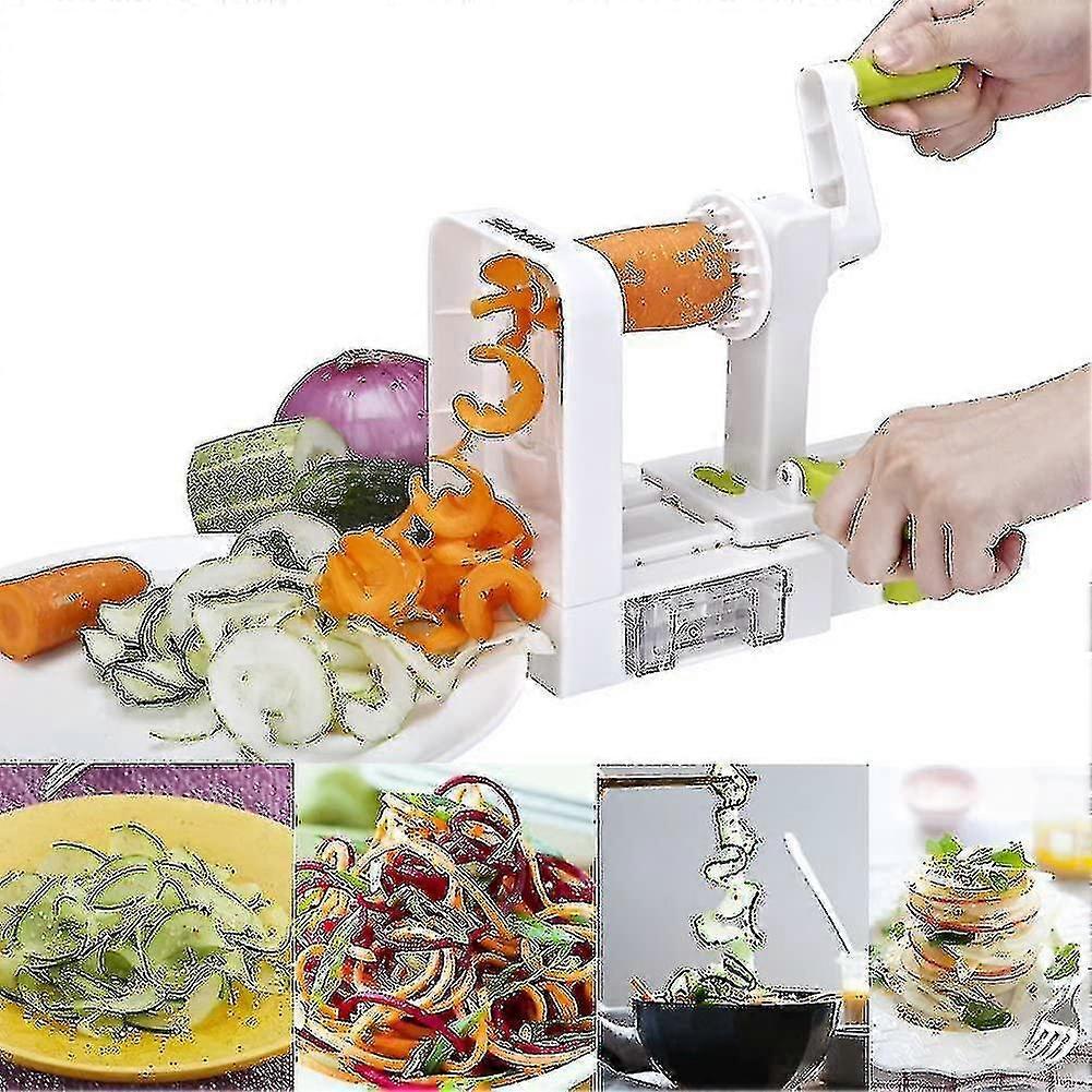 4-Blade Vegetable Spiralizer - Foldable Slicer for Zucchini & Veggie Pasta V1263-JX-3445