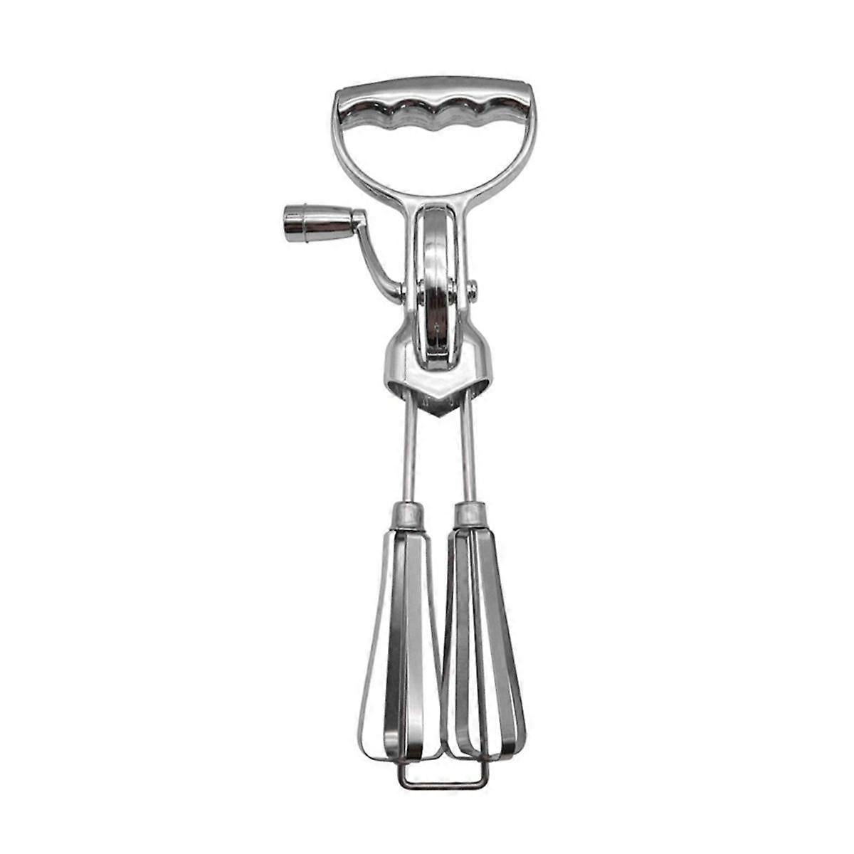 Handheld Double-Head Rotary Whisk - Stainless Steel Hand Whip V1263-JX-3447