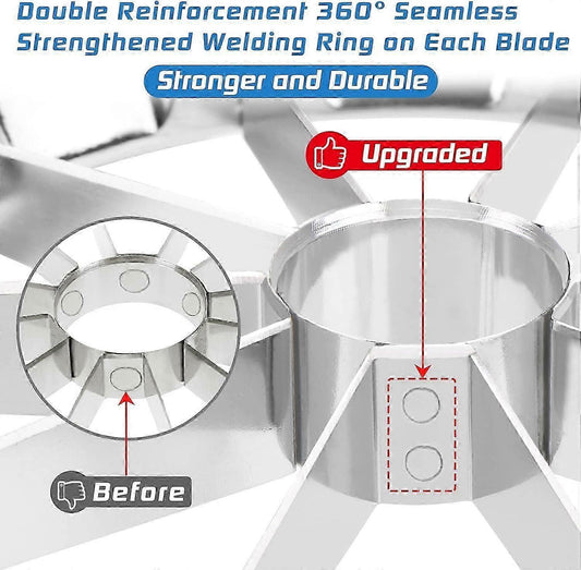 Stainless Steel Apple Cutter - 10-Wedge Slicer & Corer V1263-JX-3448