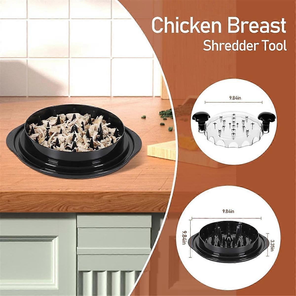 Chicken Shredder Tool - Non-Slip Base & Handles for Easy Shredding V1263-JX-3451