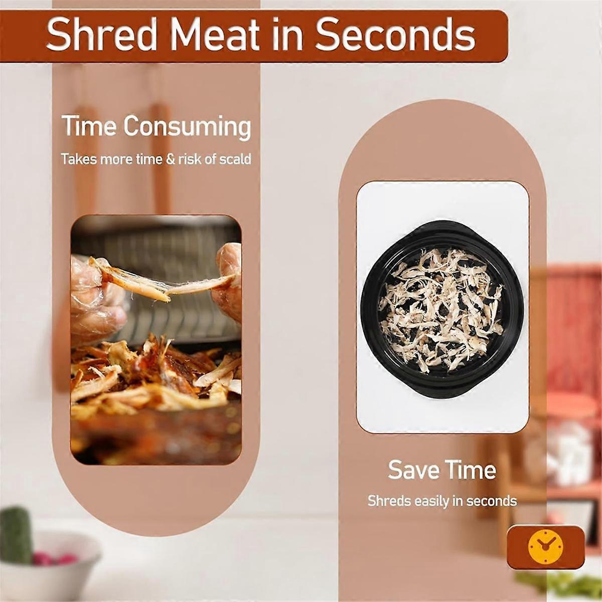 Chicken Shredder Tool - Non-Slip Base & Handles for Easy Shredding V1263-JX-3451