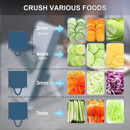 secure Mandoline Slicer - Adjustable Potato & Vegetable Chopper V1263-JX-3452