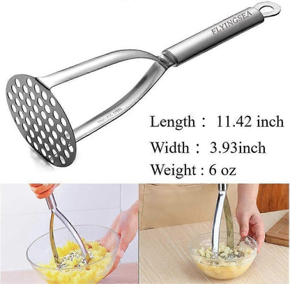 Professional Stainless Steel Potato Masher - 304 stainless steel Vegetable Masher V1263-JX-3455