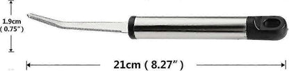 2PCS Stainless Steel Grapefruit Knife - Curved Serrated Blade V1263-JX-3456