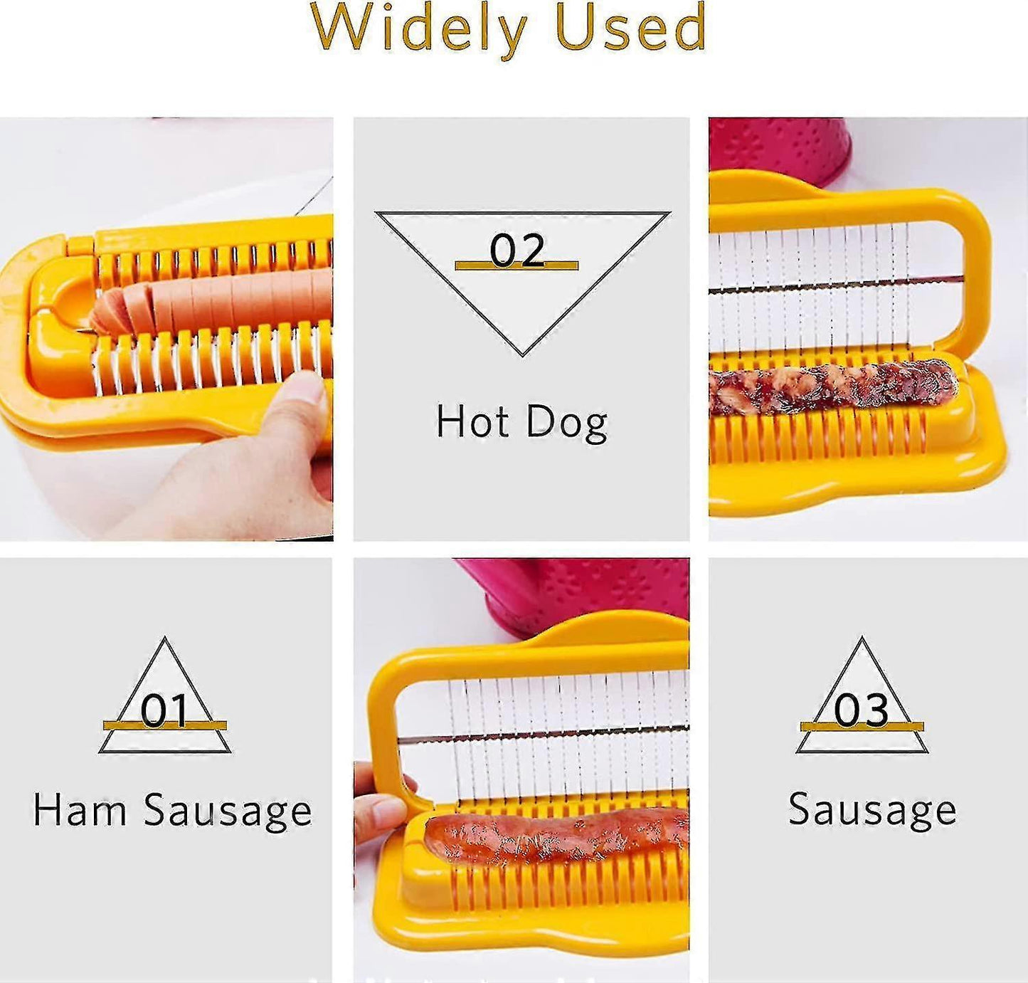 Hot Dog & Banana Slicer - Multifunctional Stainless Steel Cutter V1263-JX-3457