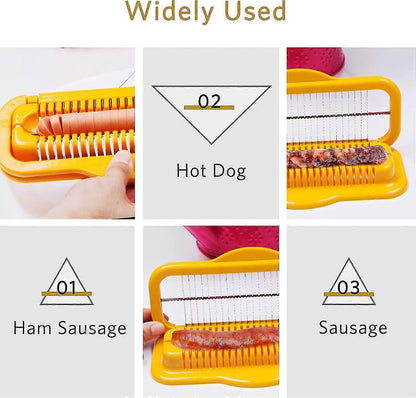 Hot Dog & Banana Slicer - Multifunctional Stainless Steel Cutter V1263-JX-3457