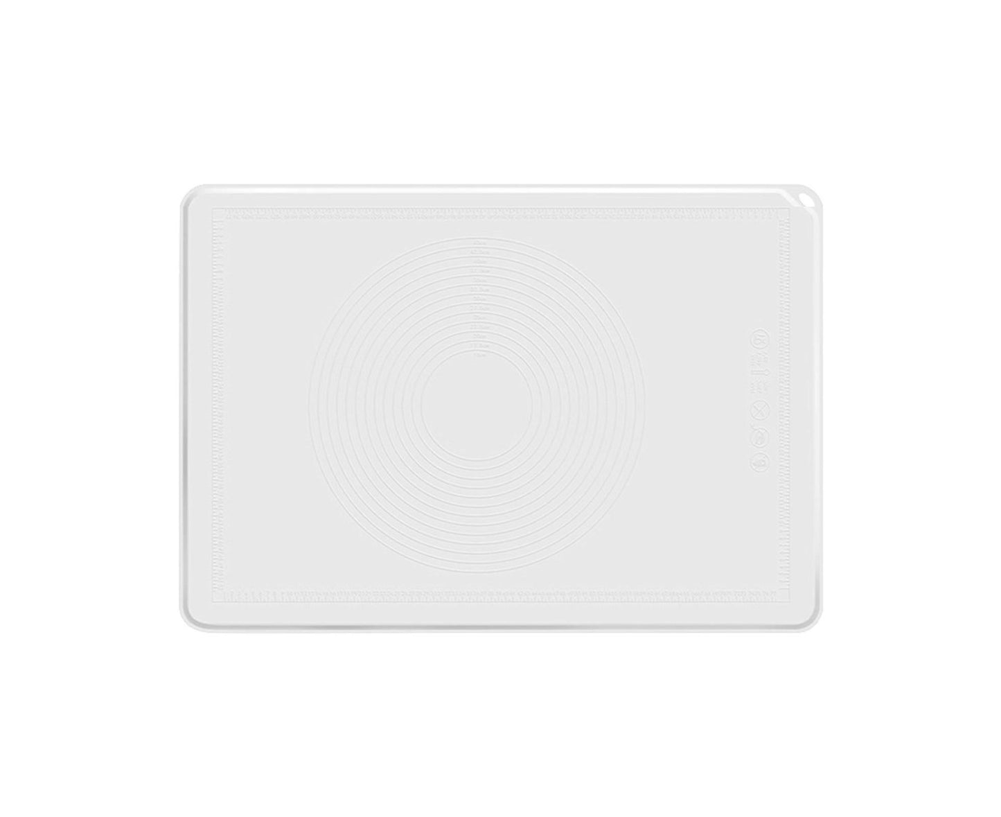 Pastry Mat Non-stick Silica Gel Dough Rolling Mat-White S V1263-JX-346