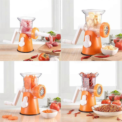 Manual Meat Grinder - Stainless Steel Mincer for Meat & Vegetables V1263-JX-3464