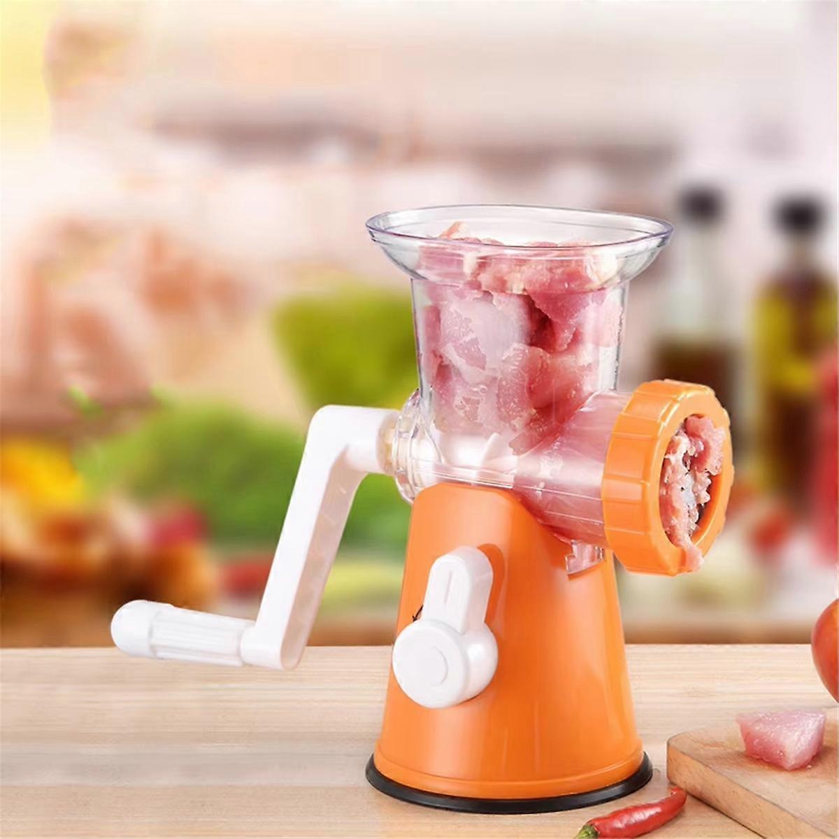 Manual Meat Grinder - Stainless Steel Mincer for Meat & Vegetables V1263-JX-3464