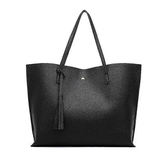 Women's Leather Tote Bag Large Capacity Ladies Handbag Casual Tote V1263-JX-3478