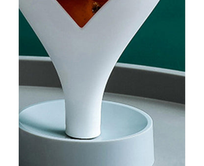 Storage Rack Creative Multifunctional Plastic Funnel Drain Chopstick Cage for Kitchen-White V1263-JX-348