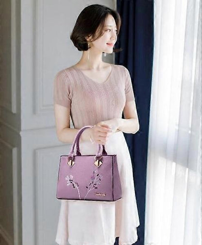 Women's PU Leather Shoulder Bag Tote Bag Ladies Handbag V1263-JX-3486