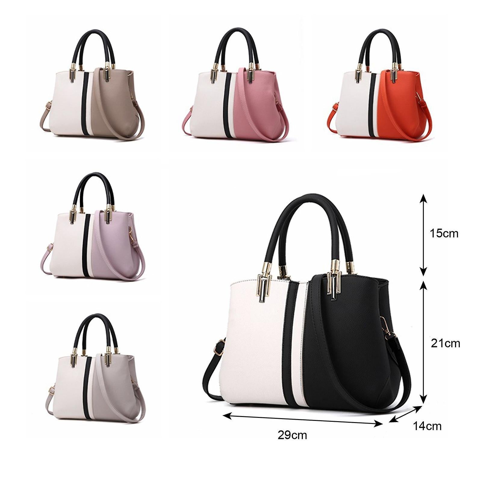 Women's PU Leather Tote Bag Large Capacity Waterproof Handbag V1263-JX-3488