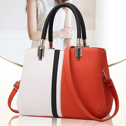 Women's PU Leather Tote Bag Large Capacity Waterproof Handbag V1263-JX-3489