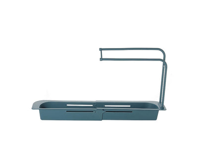 Sink Drain Tray Plastic Quick Drainage Storage Rack-Blue V1263-JX-349