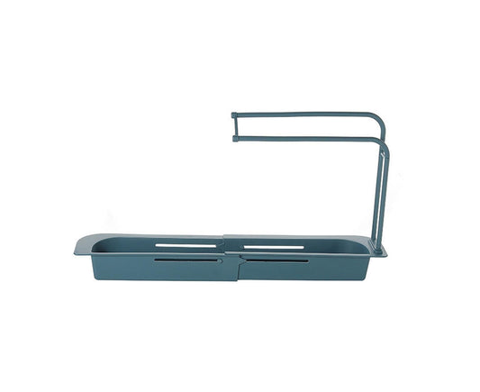 Sink Drain Tray Plastic Quick Drainage Storage Rack-Blue V1263-JX-349