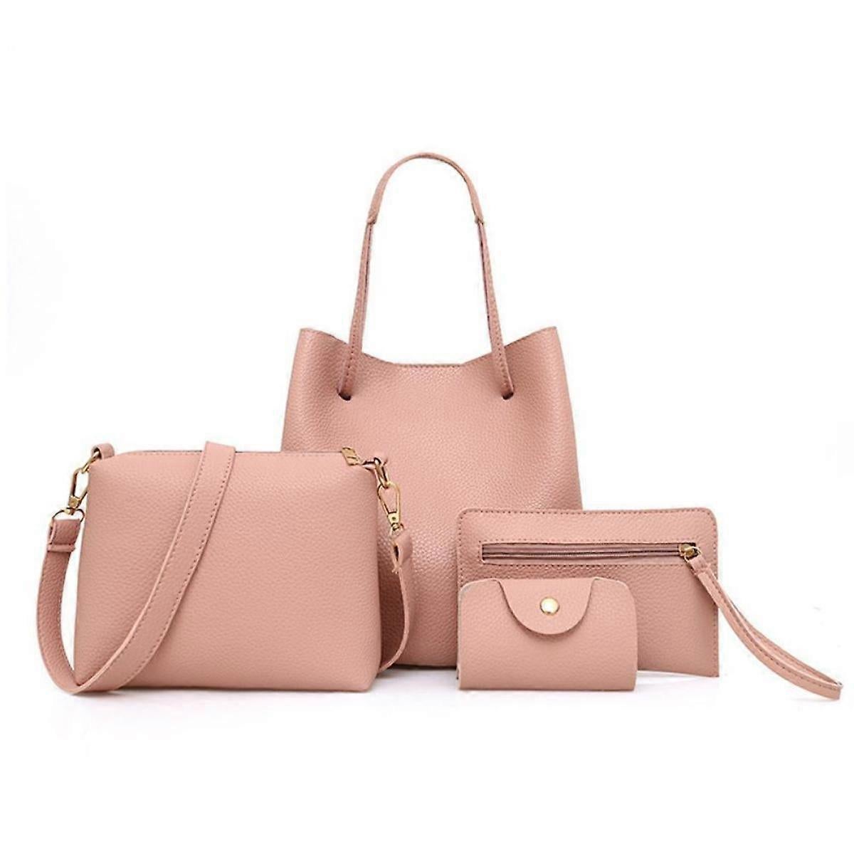 Fashion PU Leather Tote Bag Set for Women Handbag + Shoulder Bag V1263-JX-3491