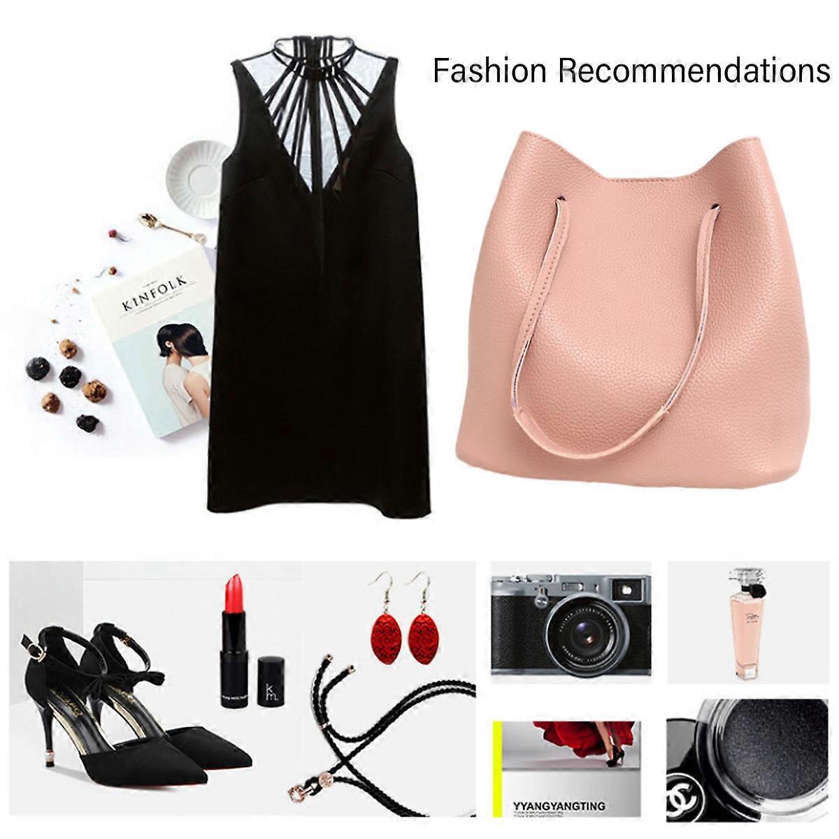 Fashion PU Leather Tote Bag Set for Women Handbag + Shoulder Bag V1263-JX-3491